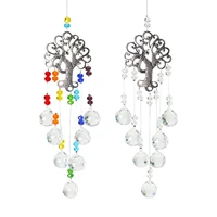 hanging crystal wind chimes beads prism pendant craft chain hanging gifts decor for weddings parties baby rooms cars positive