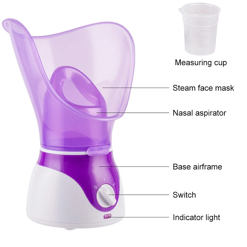 Facial Face Steamer Sauna Pores With Timer And Extract Blackheads Tools 4 Pcs Blackhead Needles Acne Pimple Blemish Skin Care | Красота и