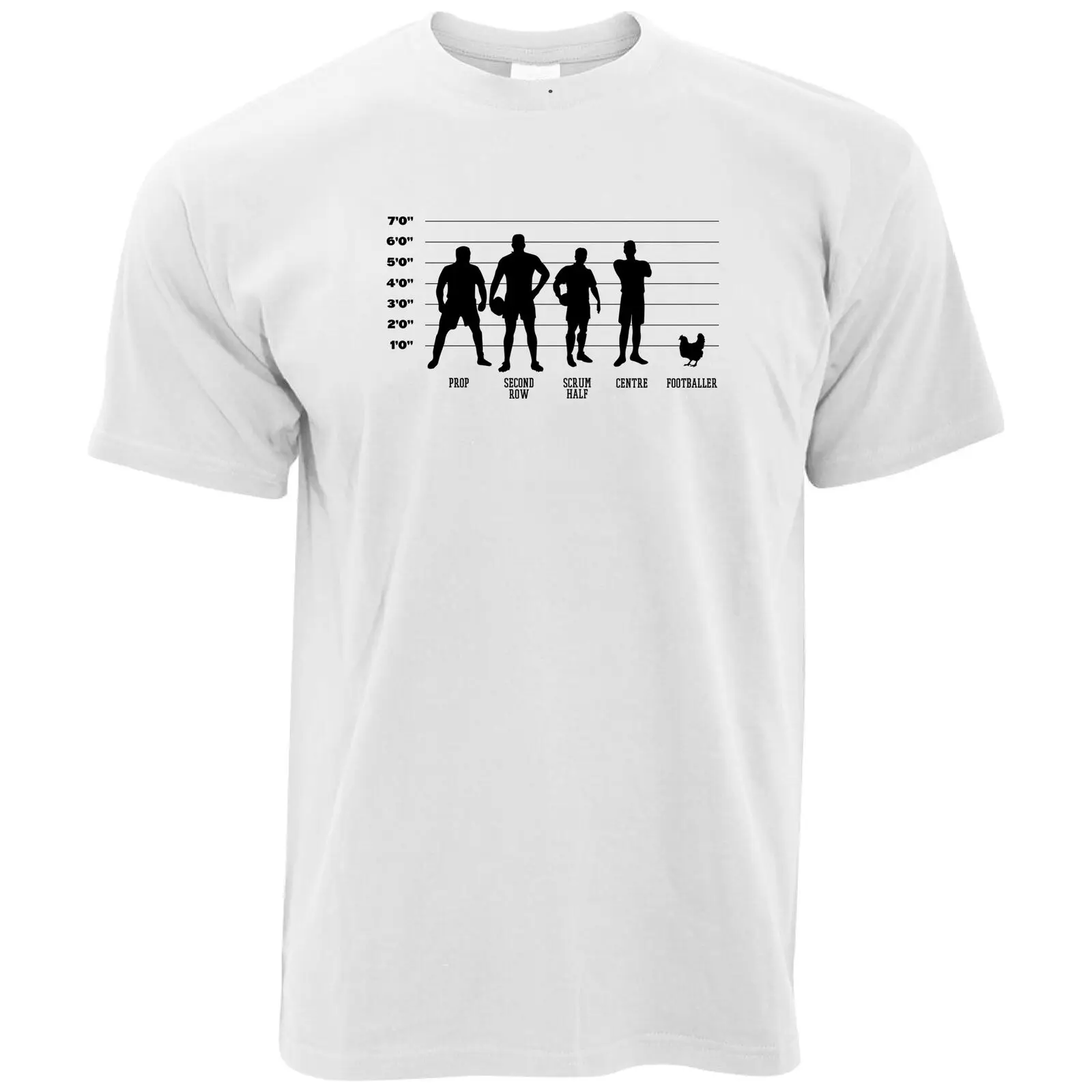 Шутка Спортивная футболка регби против футбола курица модельный ряд смешной