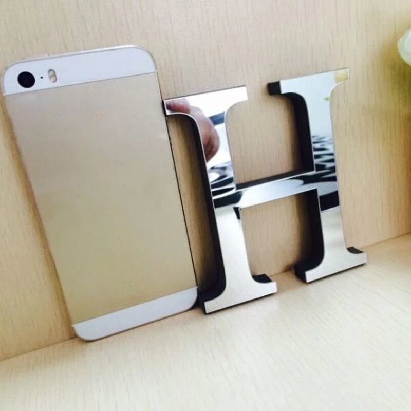 4 шт./компл. зеркало из ЭВА для мебели декор стен маленькая надпись HOME LOVE эффект