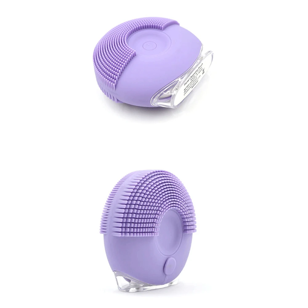 1 шт. Ультразвуковая электрическая мини щетка для очищения кожи лица|Устройство