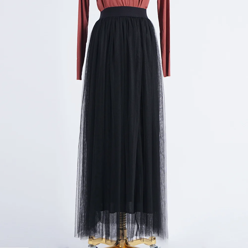 Женская юбка женская распродажа осенне-зимняя длинная Плиссированная в полоску