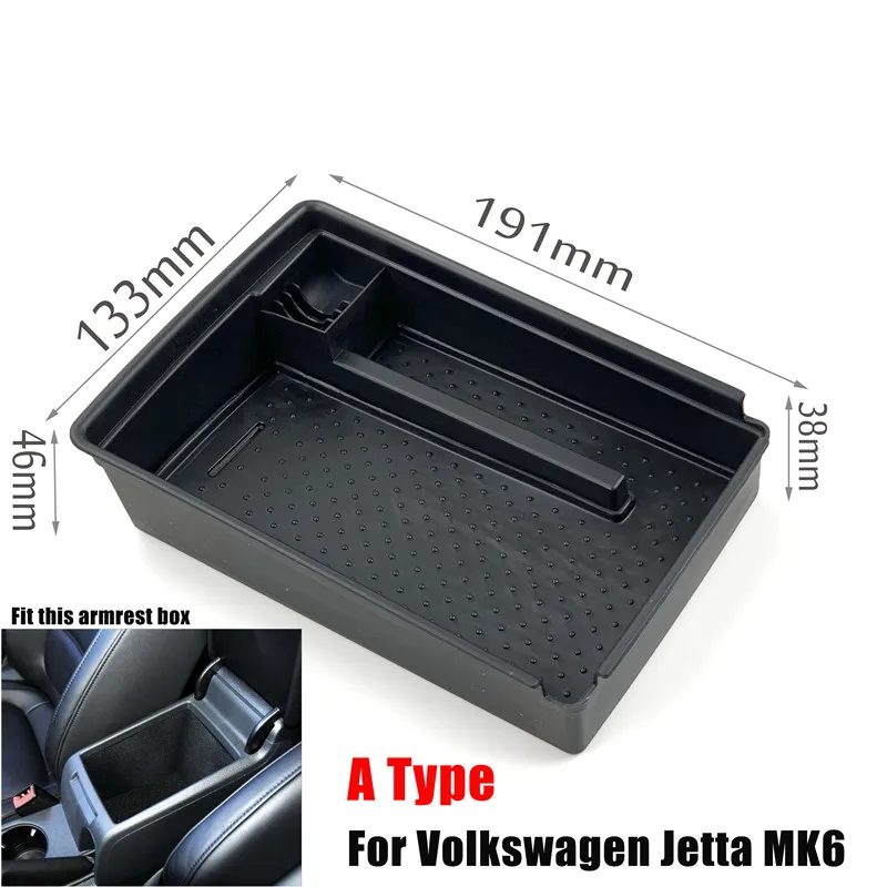 A type for Jetta Автомобильный подлокотник для Volkswagen Touareg Jetta Sharan Tiguan Touran Teramont Passat CC Variant Arteon Golf Sciocco MAGOTAN T-ROC - Название цвета: A type for Jetta