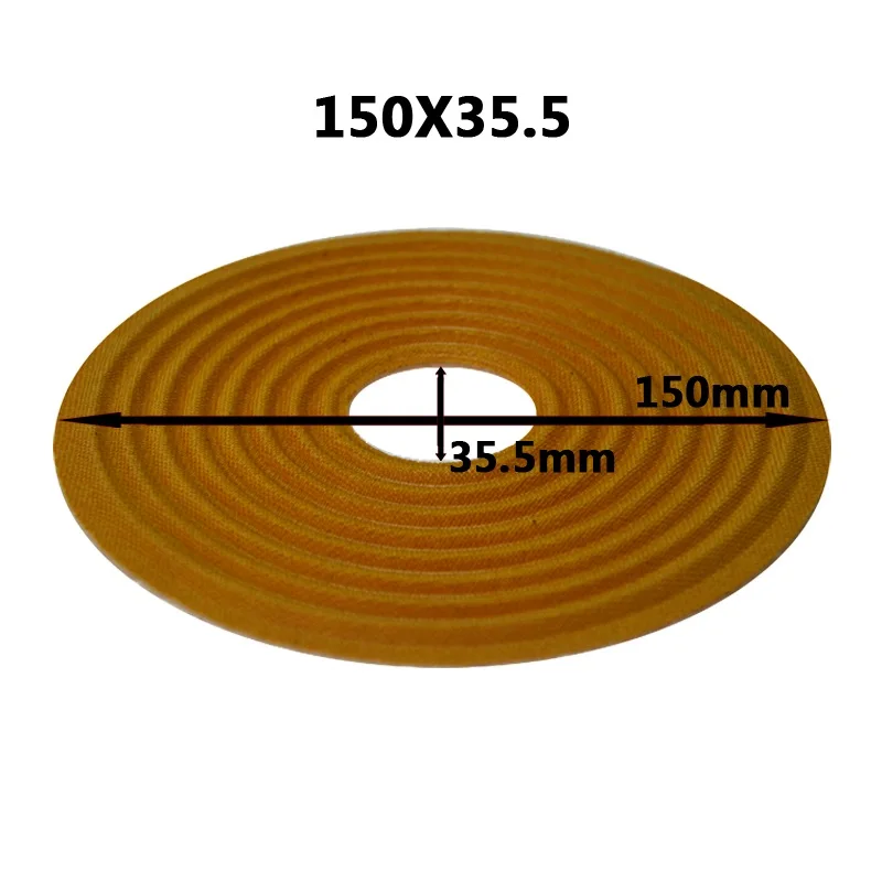 150x35.5mm 2 шт 35,5 мм/49,5 мм сердечник OD138-150mm эластичная волна громкий динамик сабвуфер низкочастотный динамик с басами спикер Ремонт паук демпфер - Цвет: 150x35.5mm