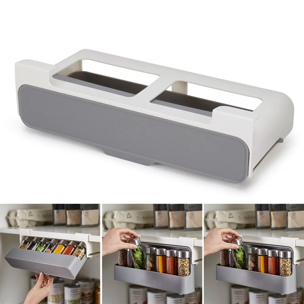

Kitchen Spice Rack Wall-mounted Seasoning Bottle Storage Rack Cabinet Organizer Spice Bottle Storage Rack Spice Storage Rack