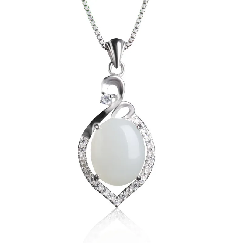

2020 New Alexandrite Accented Water Drop Certificate 925 Pure Inlaid Pendant Wholesale Fine Necklace Manufacturer Direct Sales