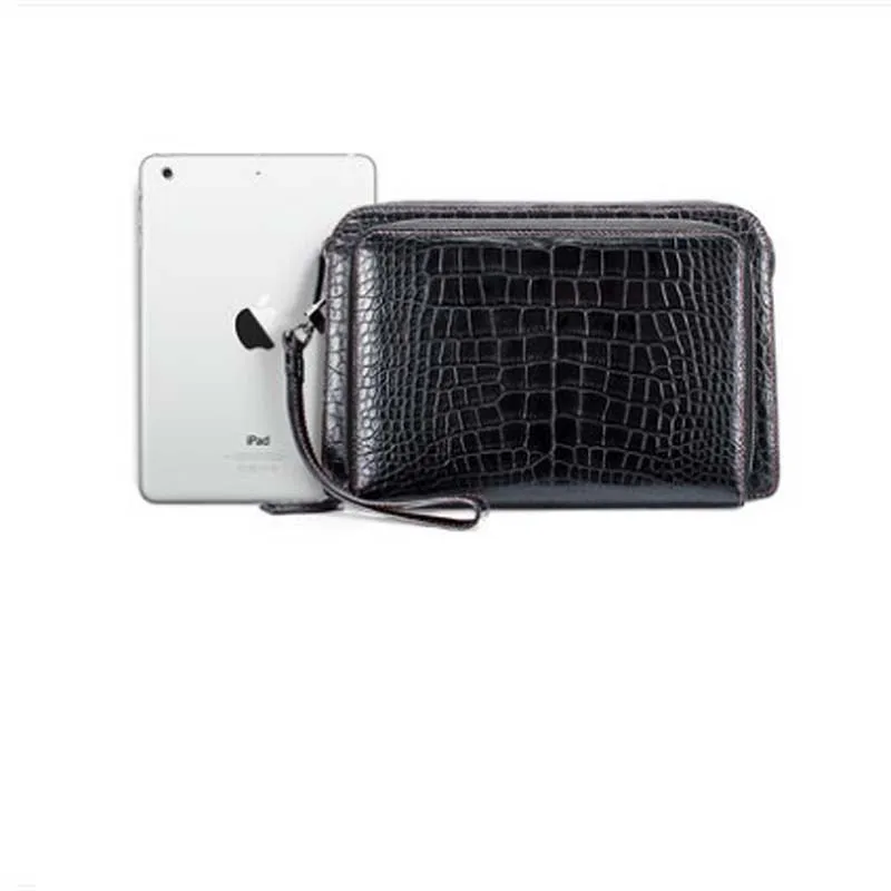 Мужской клатч gete из искусственной кожи крокодила светильник деловая сумка на