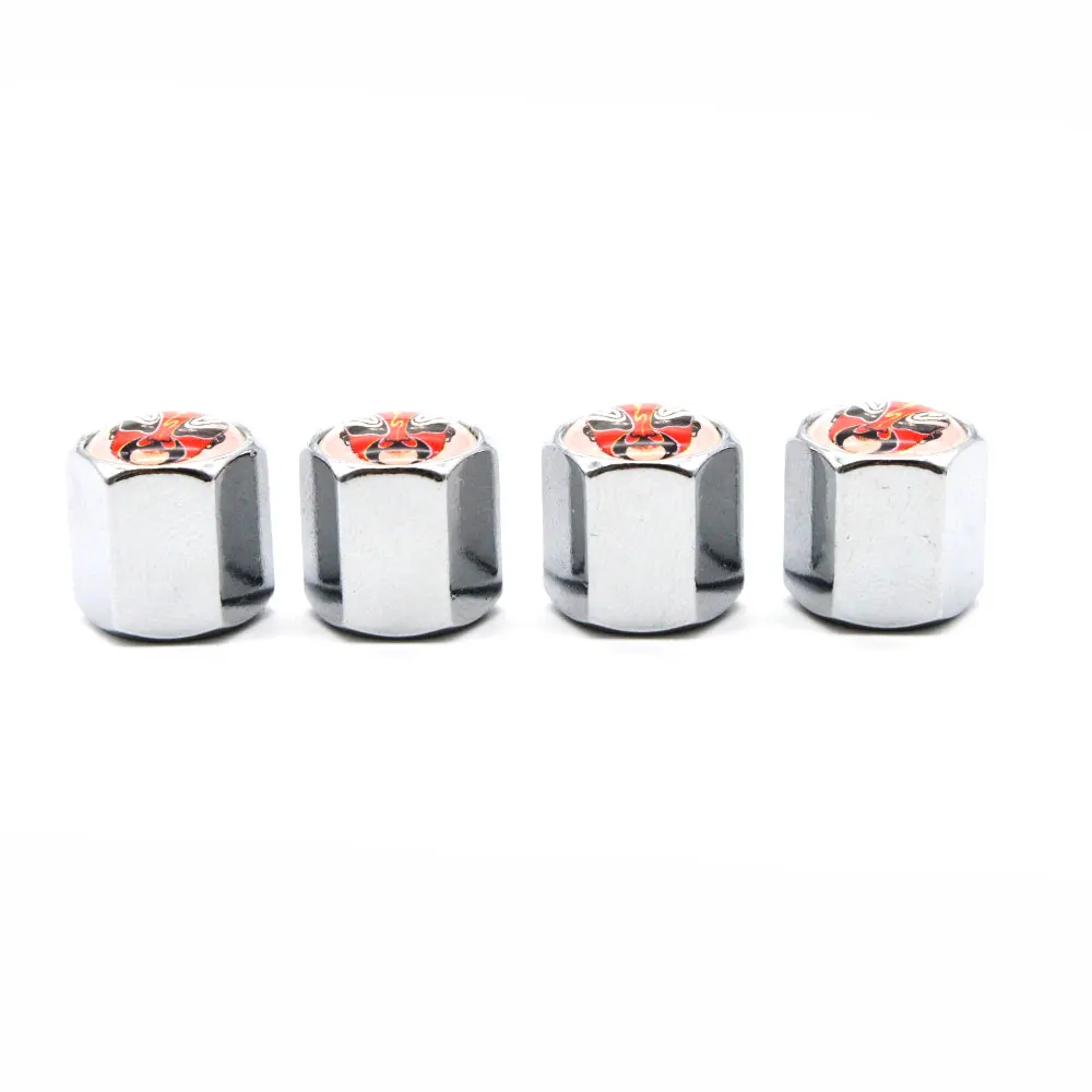 4 Pcs/Set Zinc Alloy Face Style Tire Valve Stem Cap Wheel Air Caps for Auto Cars | Автомобили и мотоциклы