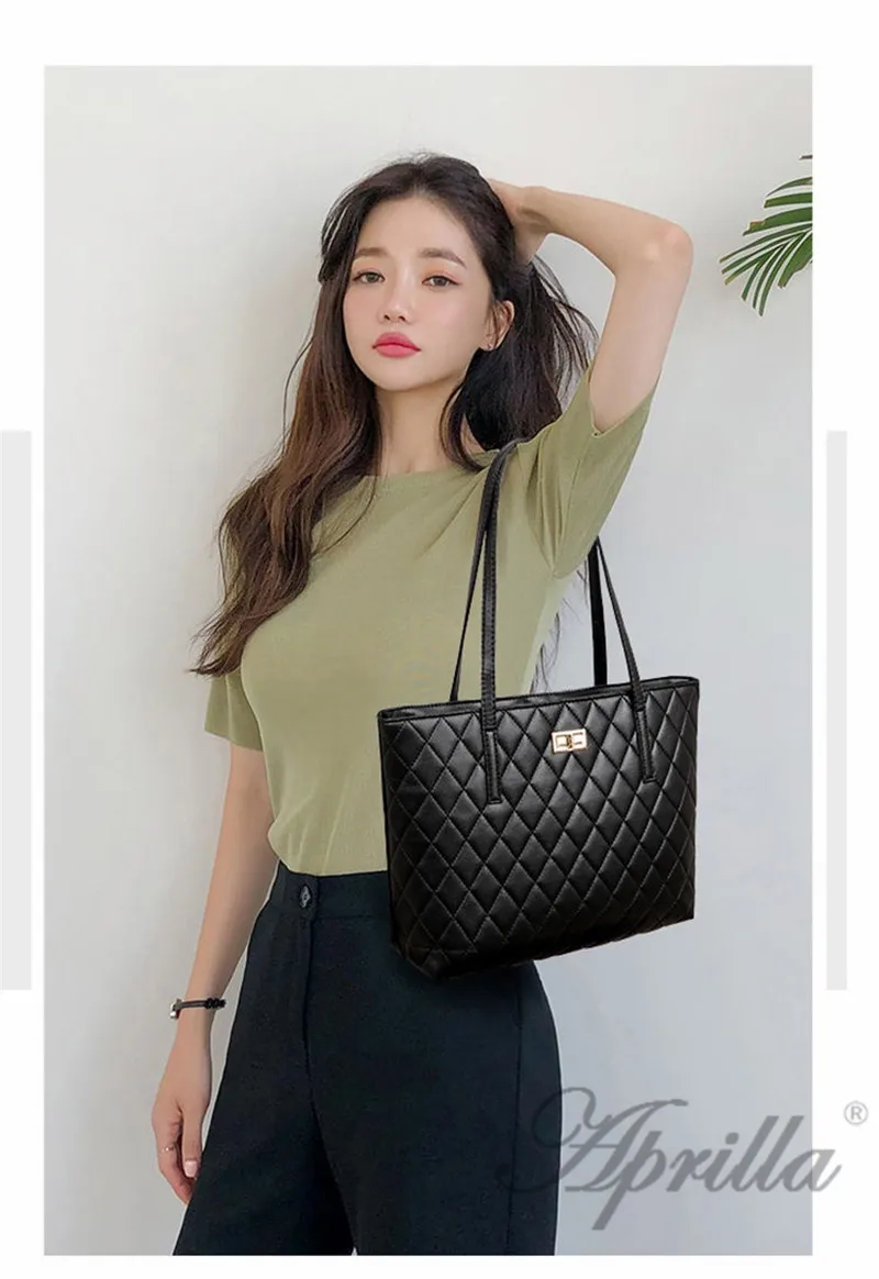 Aprilla tote сумки на плечо для женщин Повседневная сумка мягкие сумки женские большие сумки PWDL15