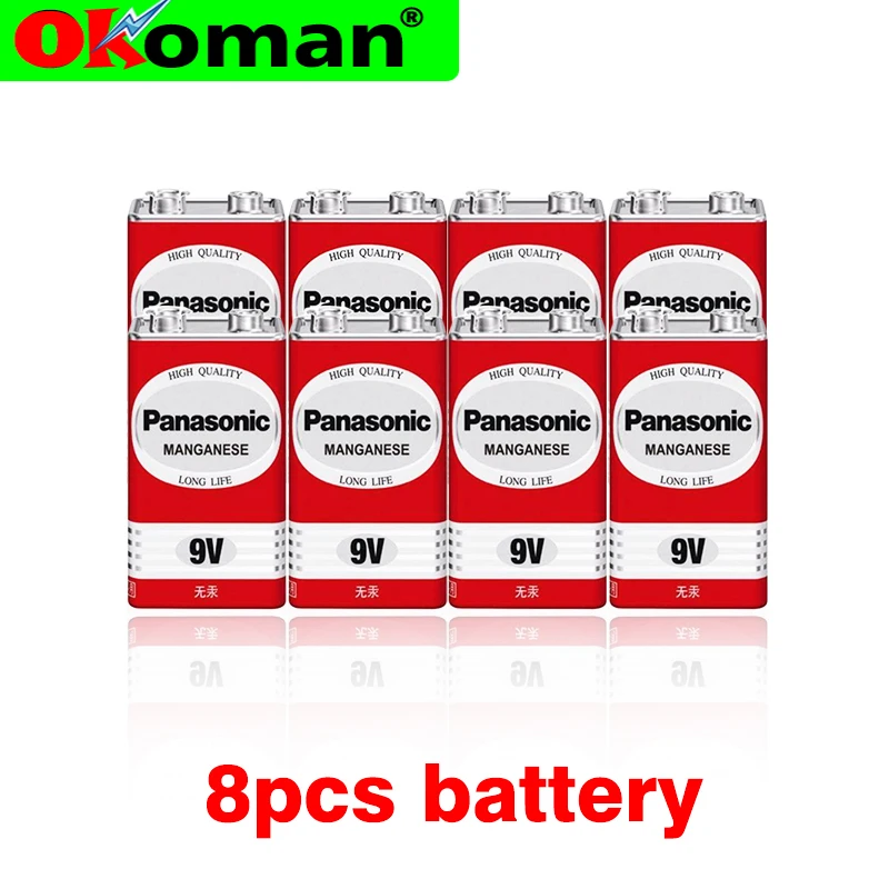 8 шт./лот 9 В батарея Greencell PP3 6F22 6LR61 MN1604 9 В блок сверхмощный аккумулятор