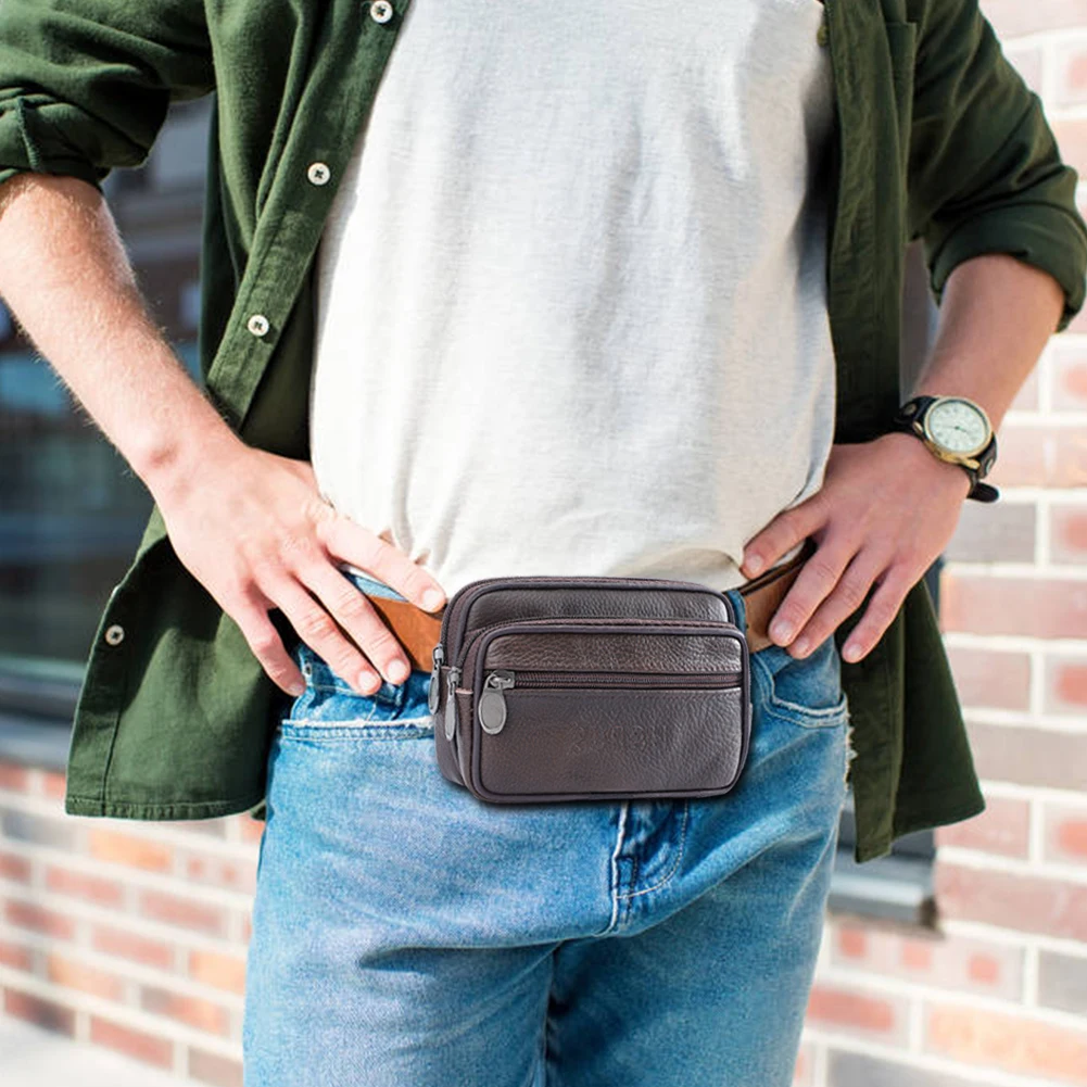 

Модные Поясные Сумки из искусственной кожи, многослойные держатели для карт, мужской модный кошелек, мини-кошелек, поясные сумки для путеше...