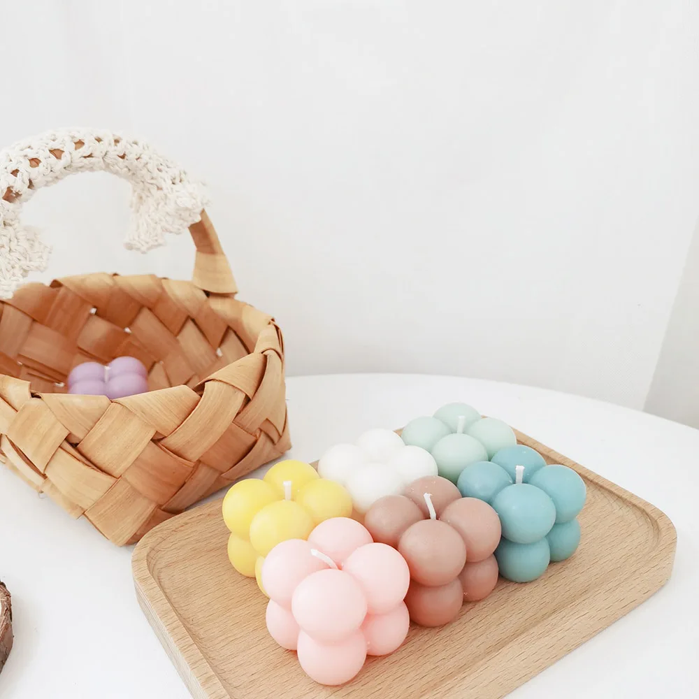 

1 Pcs 4cm Mini Cube Geometry Romantic Soy Wax Scented Candle For Wedding Home Decor Photo Props Gift Bath And Body Works Candle
