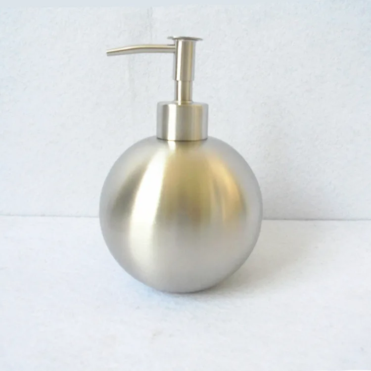 

Exquisite 304 Stainless Steel Spherical Soap Dispenser Hand Sanitizer Bottle