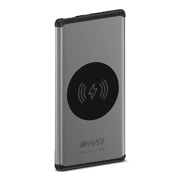 Аккумулятор внешний универсальный HIPER NANO V SPACE GRAY с беспроводной зарядкой Li Pol 5000 mAh
