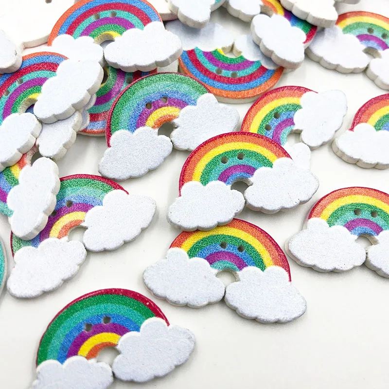 

30Pcs Mix Wood Buttons DIY Craft Scrapbook Sewing Appliques 30mm WB773