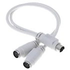 Кабель-разветвитель для материнской платы PS2 PS2, 6-контактный разъем Mini Din, штекер-2 разъема, для мыши, лазерного сканера карта для клавиатуры