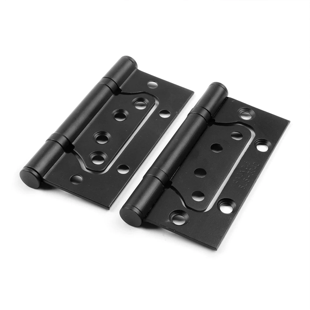

6 шт., черные шарниры из нержавеющей стали для мам и детей, шарикоподшипники, бесшумные дверные петли, сменные детали, фитинг