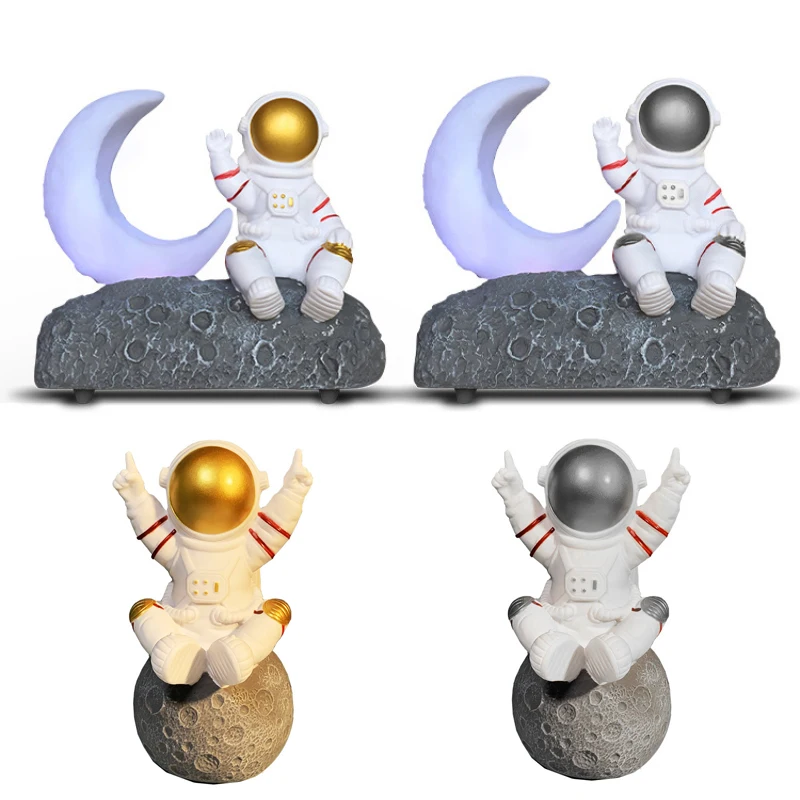 

Astronaut TWS Bluetooth Speaker Cartoon Gift Portable Mini Home Decoration Support USB TFcard Play Surround Sound FM Waterproof