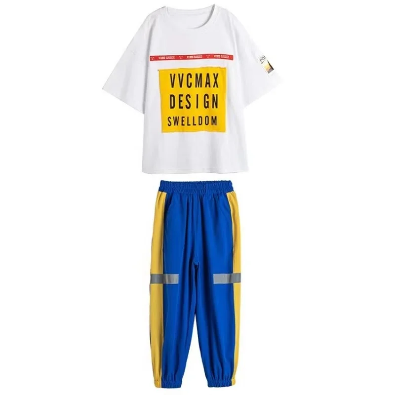 

Children's Clothes New Foreign Style Summer Boy's Short-sleeved Letter Printed Pattern T-shirt Pants Kids Two-piece Suit BT148
