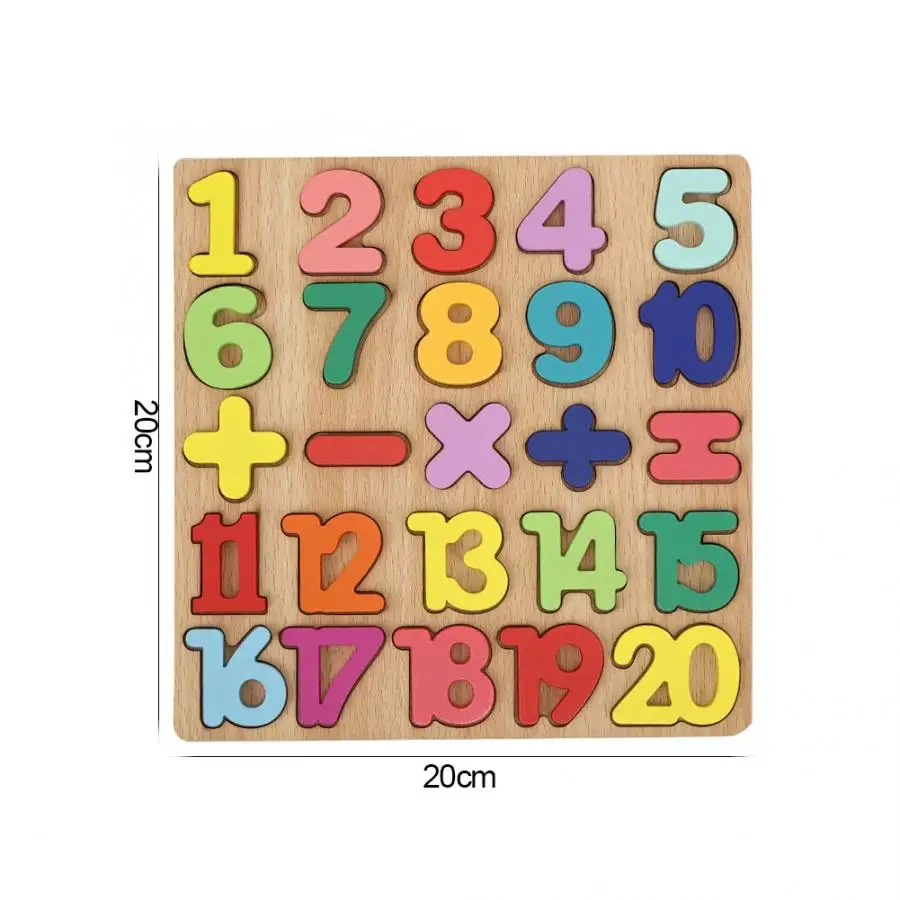 3D головоломка деревянные цифры алфавита игрушки дети обучающий пазл буквы