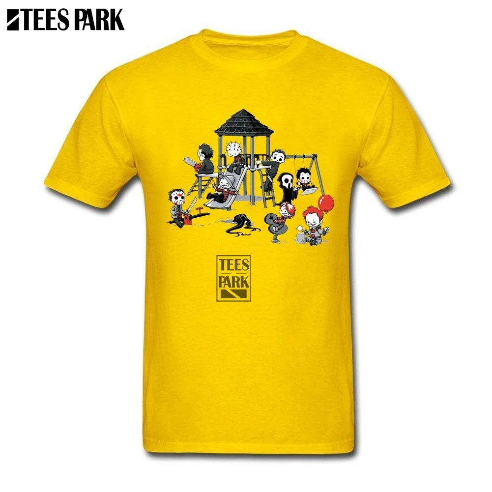 Мужские красивые рубашки в стиле Парк ужасов повседневные футболки на Хэллоуин