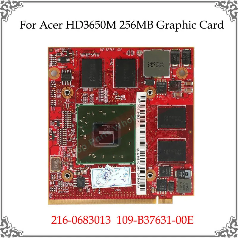 

Оригинальная графическая карта HD3650 Для ACER 4710 4920 5920 4720 5720 5630 5530 216-0683013 256MB дисплей видеокарта Замена GPU