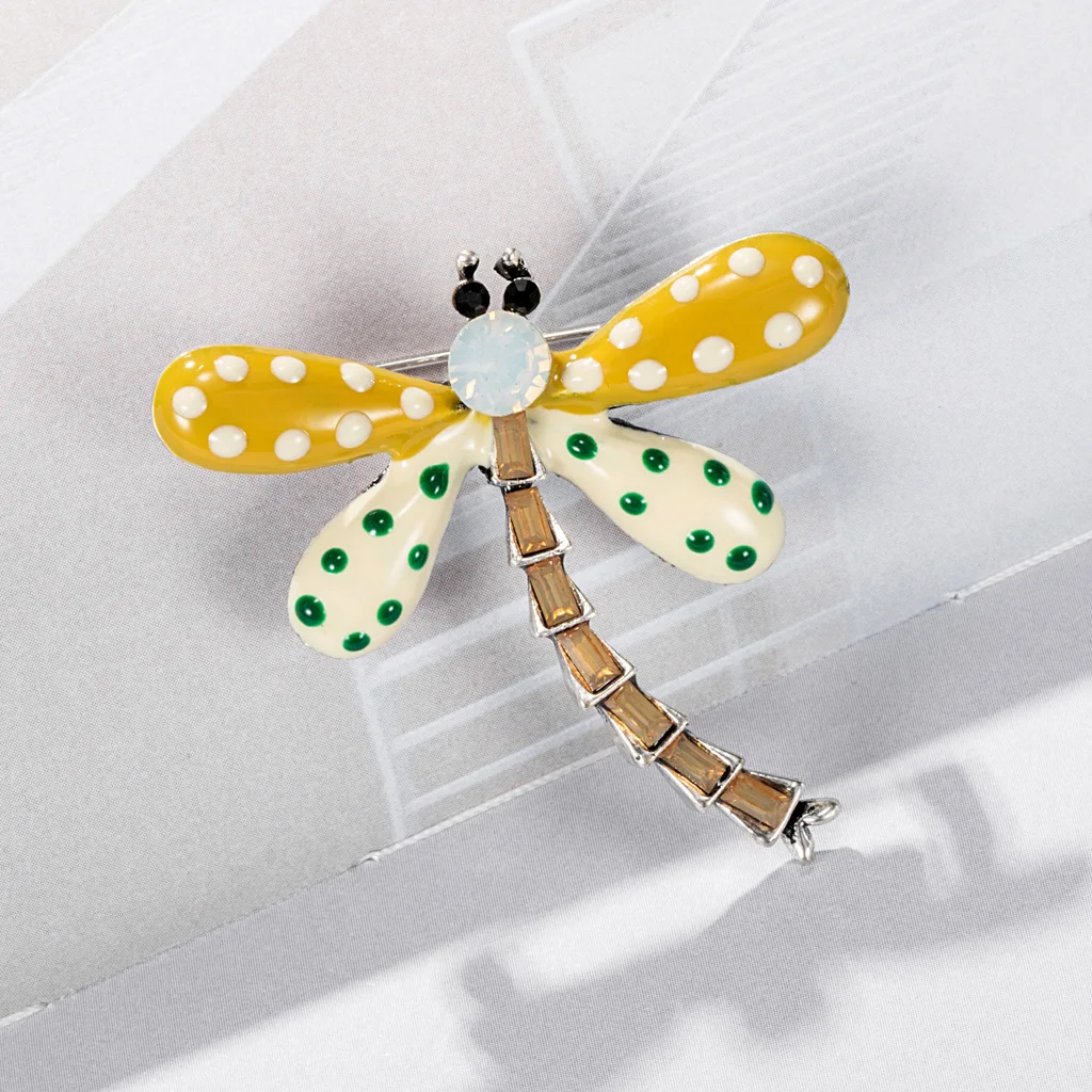 2019 женские хрустальные винтажные Броши стрекозы для женщин Большая Булавка