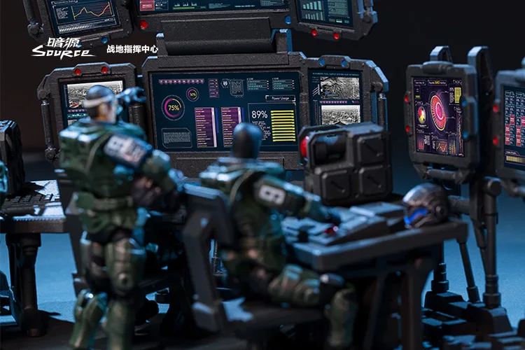 JOYTOY 1/25 солдат (5 шт.) Battlefield командный центр фигурки Модель| |