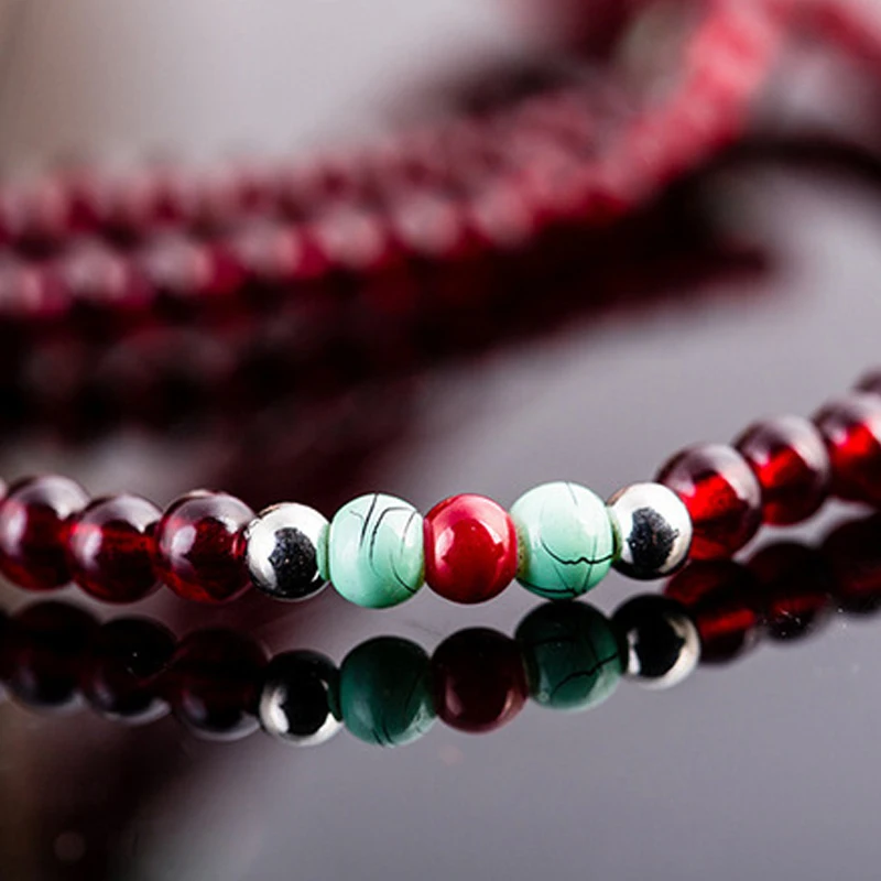 Искусственный гранат кристалл буддийский Будда медитация многослойная молитва