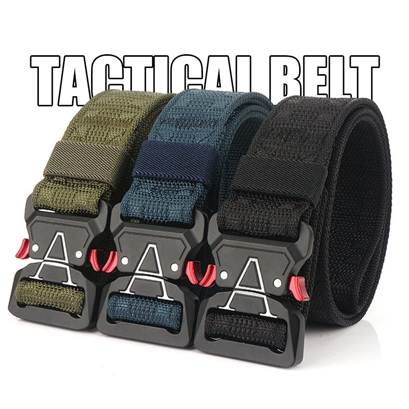 Ремень HSSEE мужской тактический мягкий армейский пояс из настоящего нейлона с