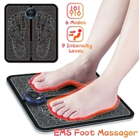 tens ems foot massager fisioterapia mat massageador pes muscular electric physical therapy pulse machine pads massage electric