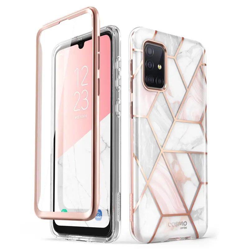 

I-BLASON For Samsung Galaxy A51 Case 2019 Cosmo Full-Body Marble Case Cover with Built-in Screen Protector,NOT Fit A50 & A51 5G