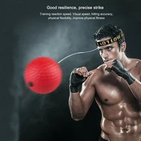boxing speed ball elastic cotton headband putennisrubber ball lightweight and portable for boxing training reactions