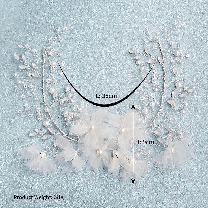 Miallo Новинка Стразы Марля ручной работы Свадебная лоза Свадебные украшения для