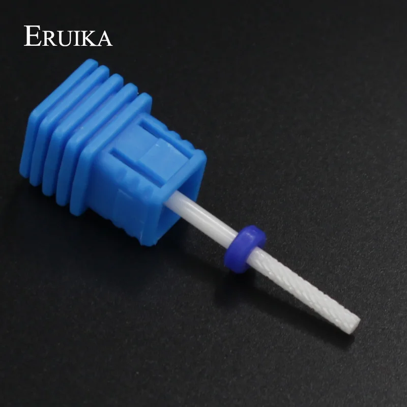 ERUIKA, керамические сверла для ногтей, фреза для удаления заусенцев и кутикулы, инструменты для маникюра