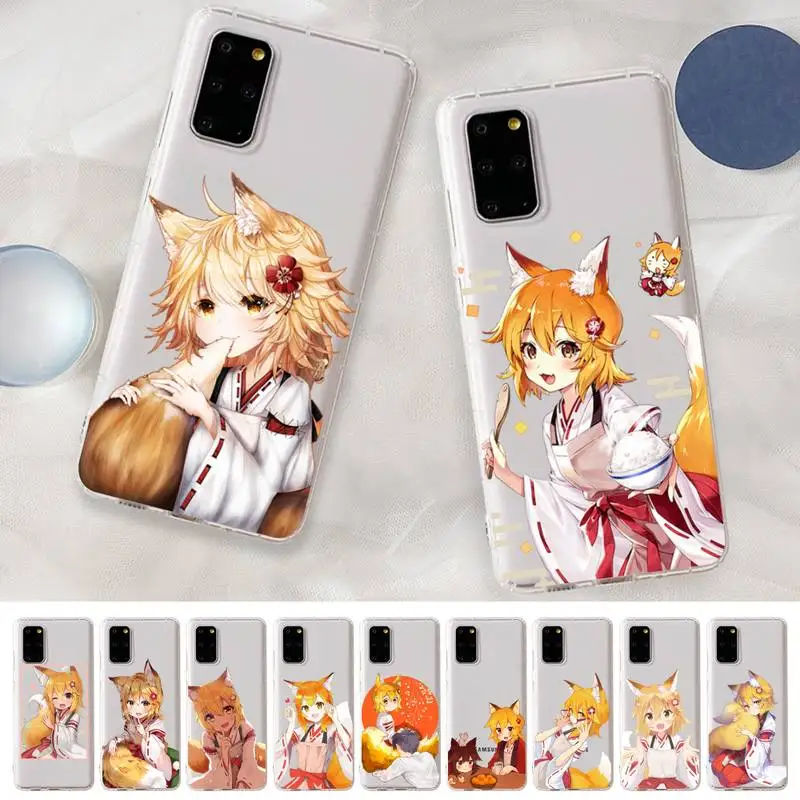 

YNDFCNB Anime The Helpful Fox Senko San Phone Case For Samsung A 10 20 30 50s 70 51 52 71 4g 12 31 21 31 S 20 21 plus Ultra