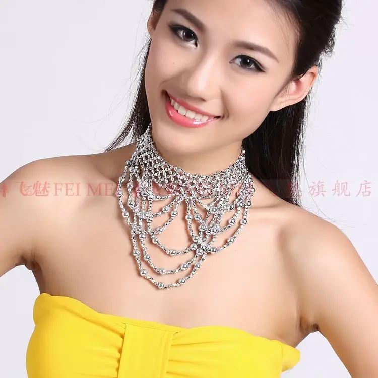 Новый! бусы танец живота аксессуары старший кисточкой ожерелье для женщин