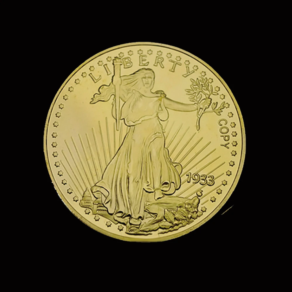 1933 США Свобода Юбилейный золотые монеты держать американский большой