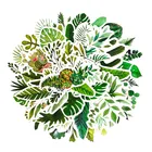 103050 шт. зеленые растения свежие канцелярские принадлежности для блокнота на шлем для чемодана скейтборда стикеры граффити декоративные водонепроницаемые оптовая продажа