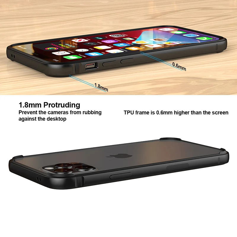 bumper case for iphone 12 pro mini pro max original luxury silicone metal aluminum frame with tempered glass phone accessories free global shipping