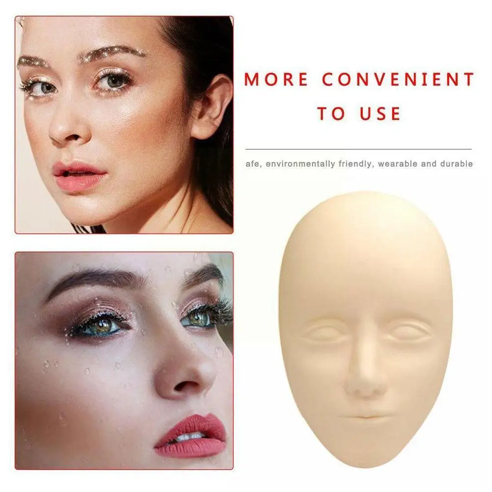 

Профессиональный многоразовый силиконовый макияж 5d для татуировок, Перманентный макияж, кожа бровей, губ, манекен, тренировка татуировок ...