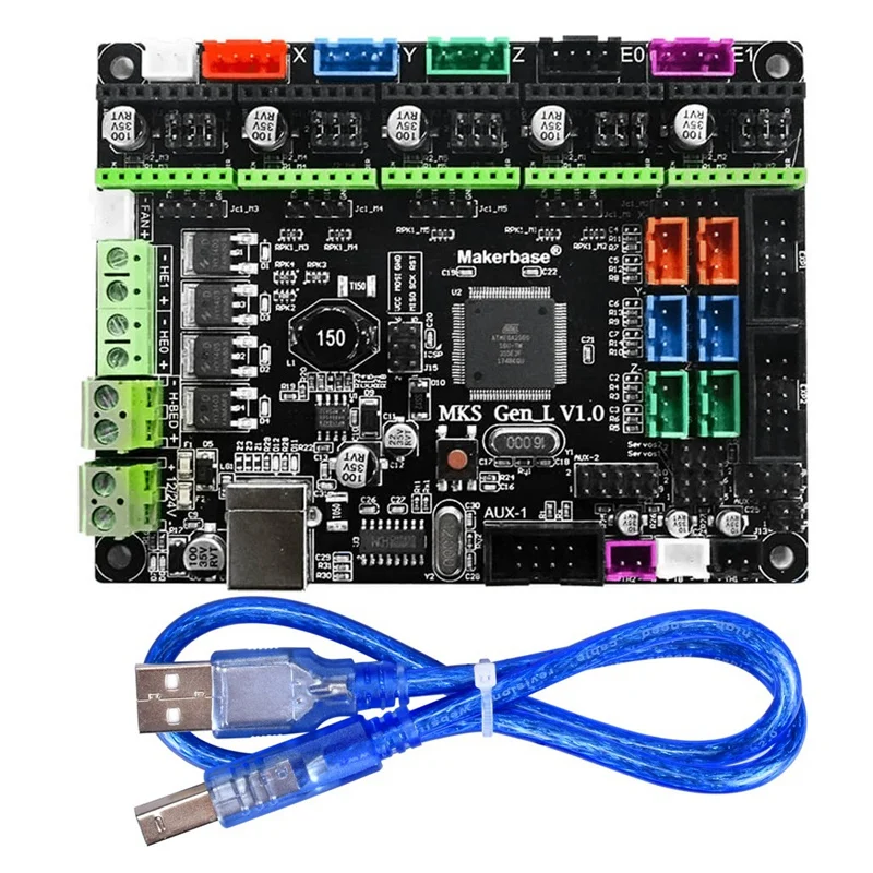 Makerbase MKS Gen L 3d принтер материнская плата управления Контроллер совместим с Ramps 1