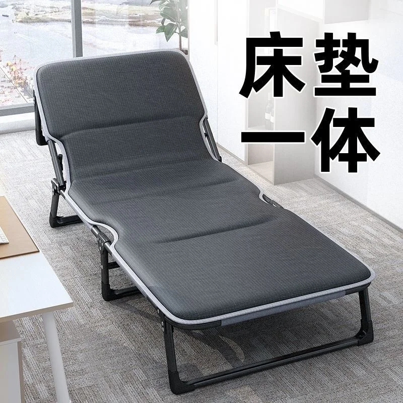 구매 휴대용 접이식 침대 점심 시간 행진 침대 안락 의자 간단한 싱글 침대 가정용 성인 낮잠 의자