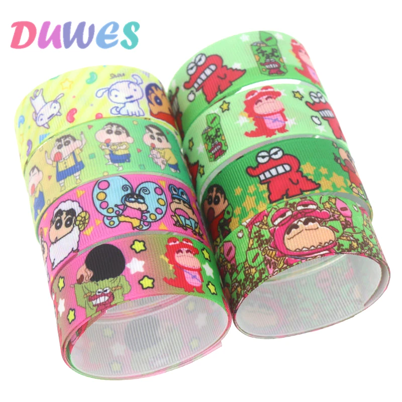 DUWES 50 ярдов японский мультяшный принт крупнозернистый женский бант украшения для