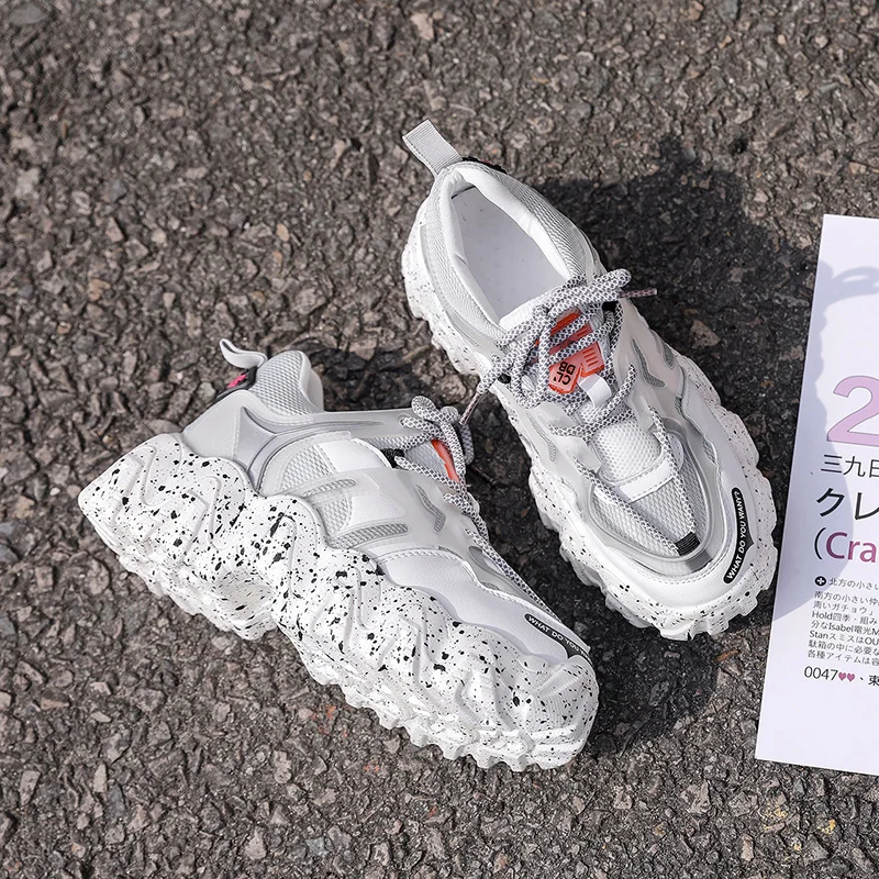 

Spring Sneakers Women Casual Platform Shoes Breathable Wedges Ladies Trainers Basket Femme Mesh Sport Chunky Sneakers Woman