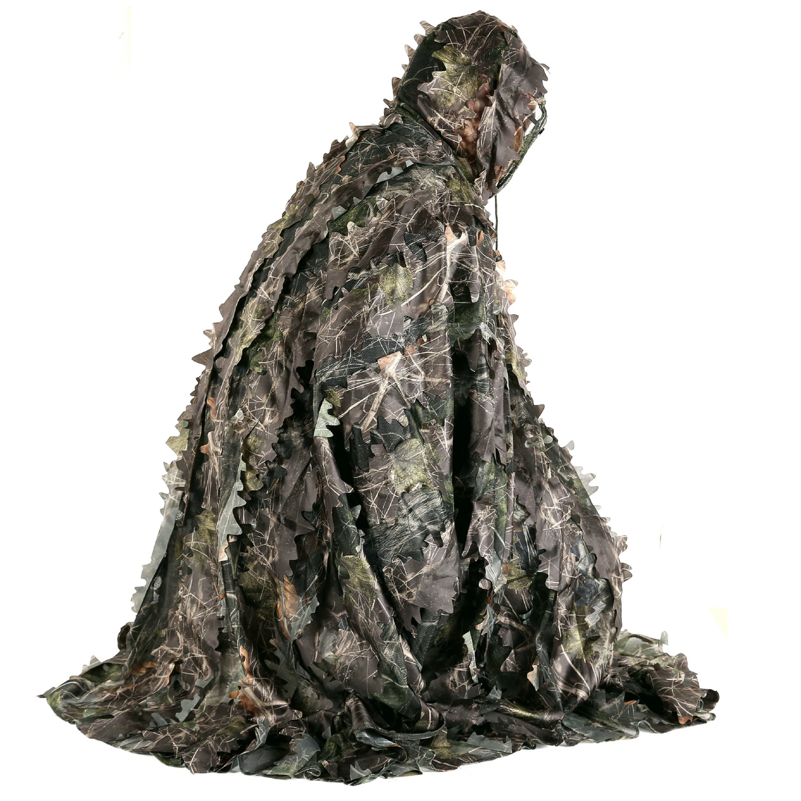 Камуфляжный костюм Ghillie набор 3D для снайпера в джунглях охота камуфляж пончо