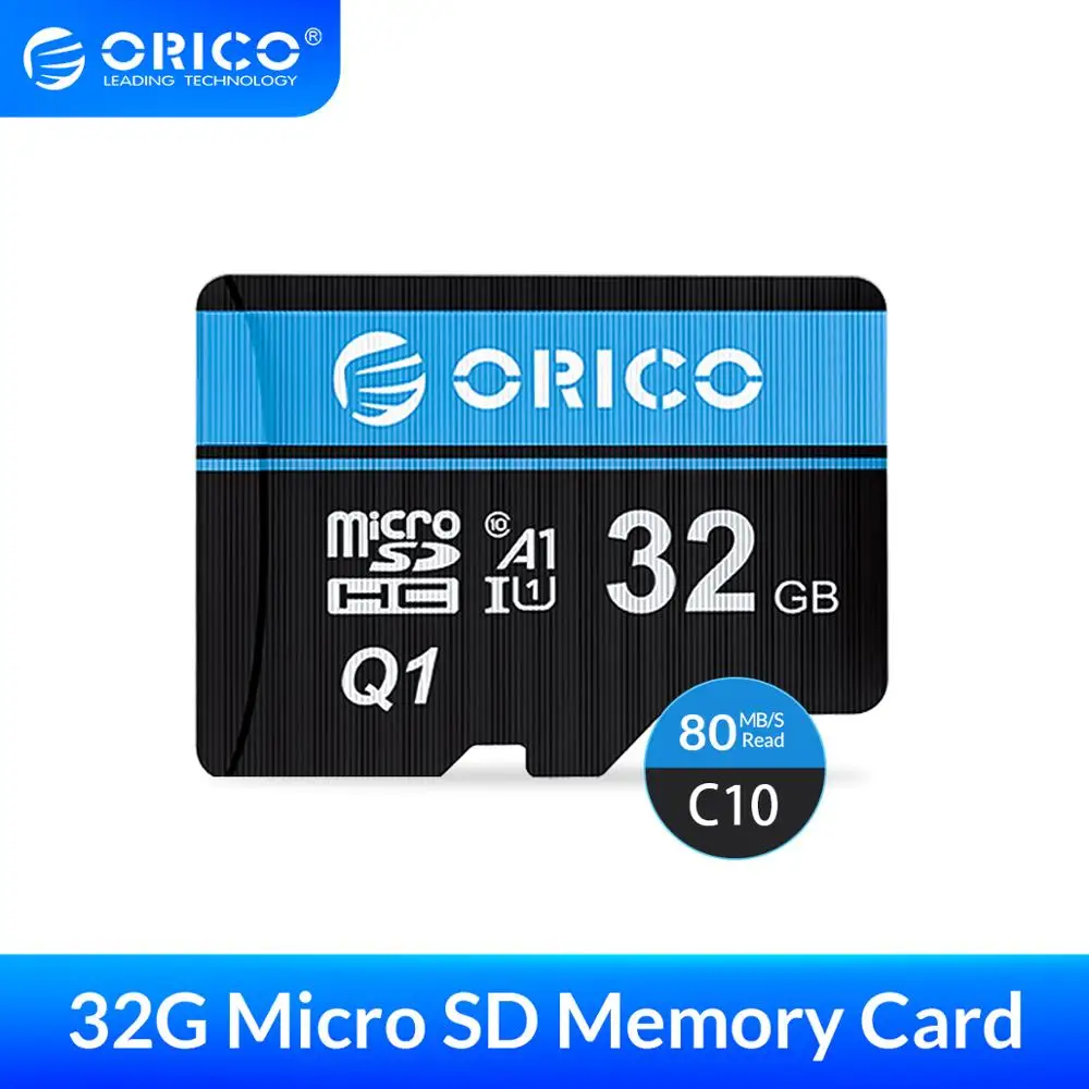 ORICO Mini Micro SD Card Memory 32GB MicroSD Max 80M/s SD/TF Flash cartao de memoria Карта памяти with Adapter | Компьютеры и