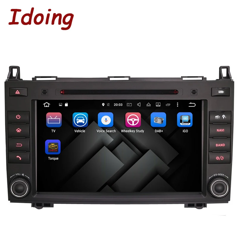 Idoing Android9.0/4G + 32G/8 Core/2Din для MercedesBenz AB Class W169 автомобильный мультимедийный плеер