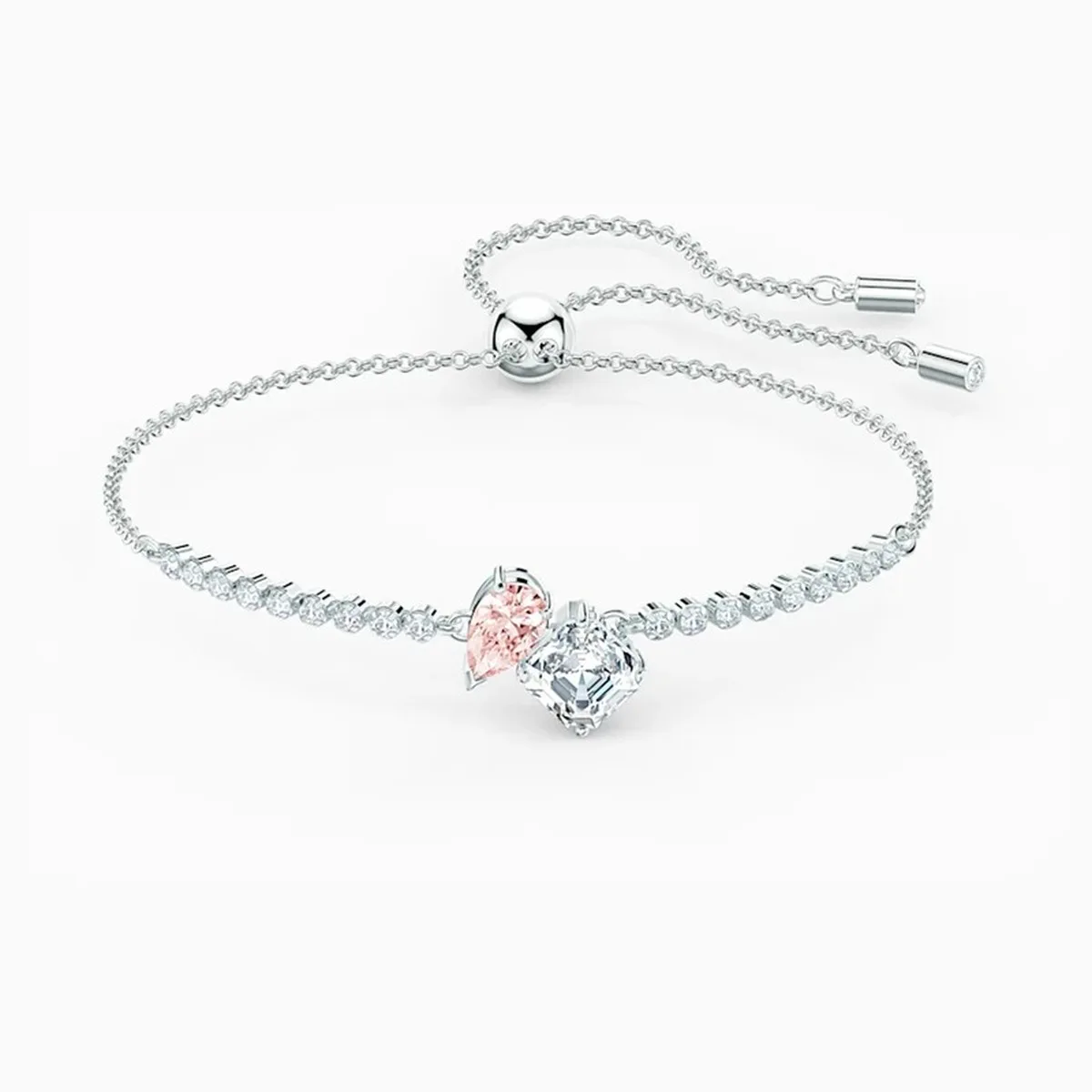 

2021 Fashion Jewelry High Quality Swa 1:1 Exquisite Double Crystal Pendant Feminine Charm Necklace Wholesale