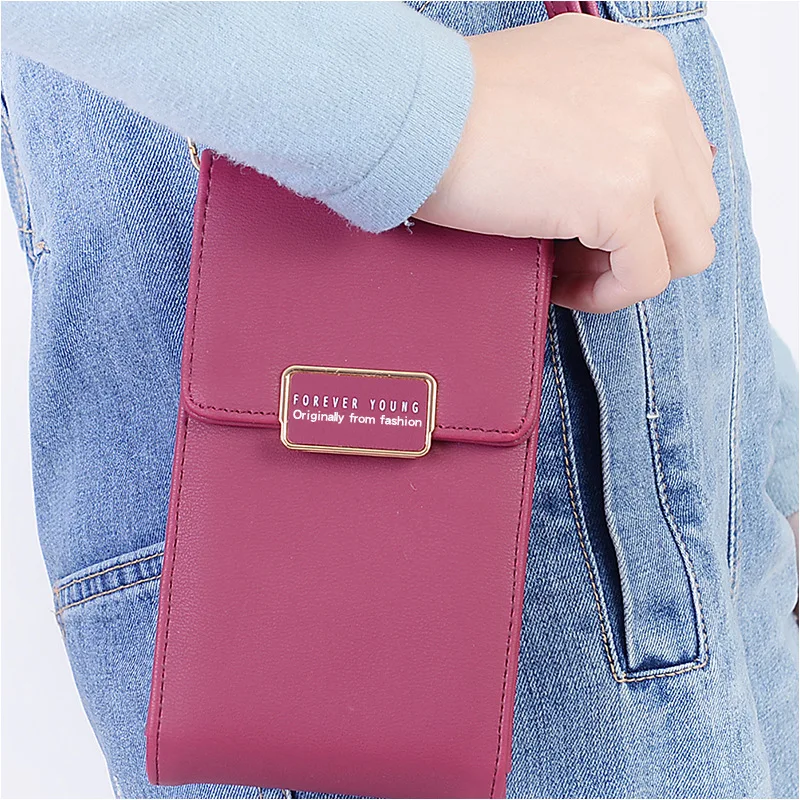

2021 New Mini Slung Bag Vertical Shoulder Bag Coin Purse Female Mobile Phone Bag Crossbody Bags for Women